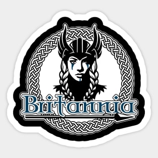 Britannia Warrior Woman Sticker